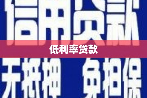 龙山低利率贷款