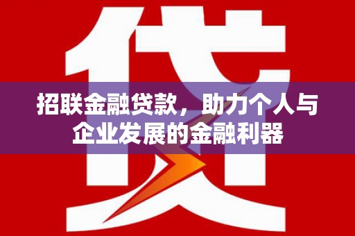 龙山招联金融贷款，助力个人与企业发展的金融利器