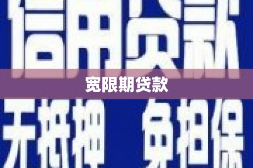 龙山宽限期贷款