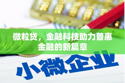 龙山微粒贷，金融科技助力普惠金融的新篇章