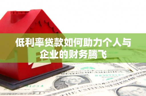 龙山低利率贷款如何助力个人与企业的财务腾飞