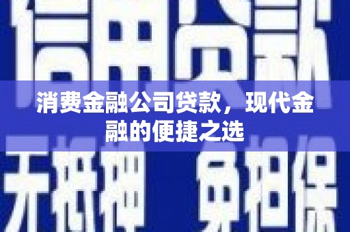 龙山消费金融公司贷款，现代金融的便捷之选